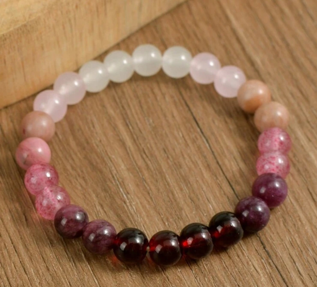 Love, LOVE ~Garnet, Strawberry Quartz, Rhodonite, Rose Quartz and Moonstone